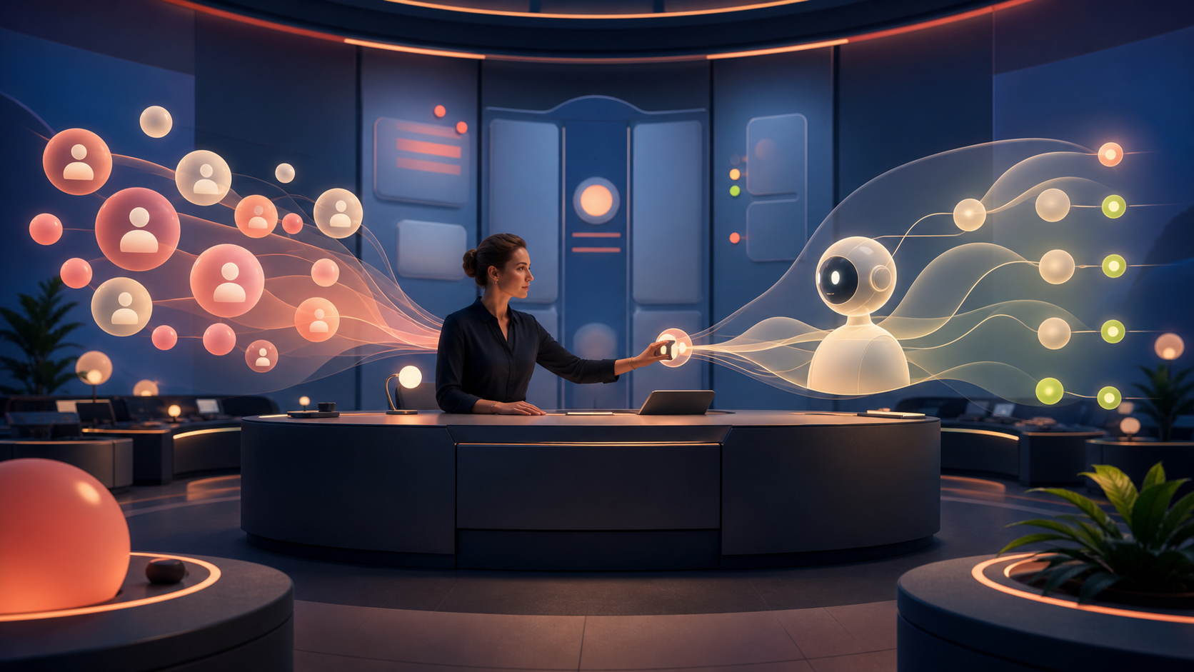 Visuel thématique pour «Comment automatiser la FAQ avec l’IA sans agacer les clients ?» — Visuel de couverture